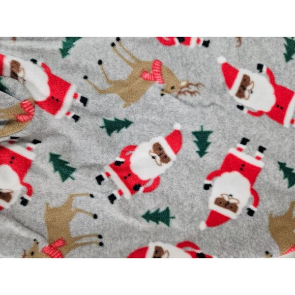 Carters Size 9 M Unisex Set of 2 Cozy Baby Pajamas Holiday Prints & Stripes Soft - Picture 8 of 10